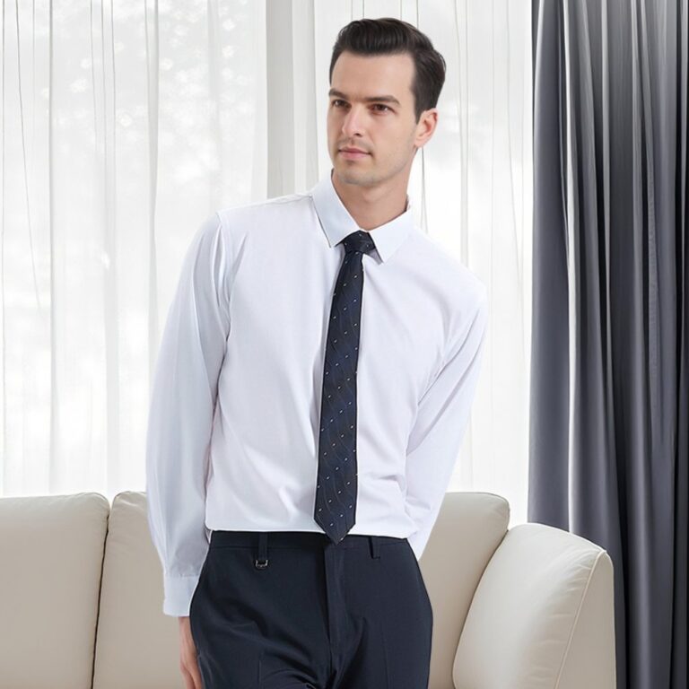 Silk Shirt Bamboo Pulp Fiber And Mulberry Silk