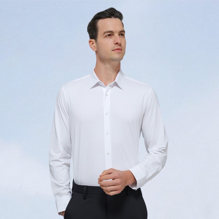 Business Shirt Men's Bamboo Fiber Nano ThreeProof Business Shirt